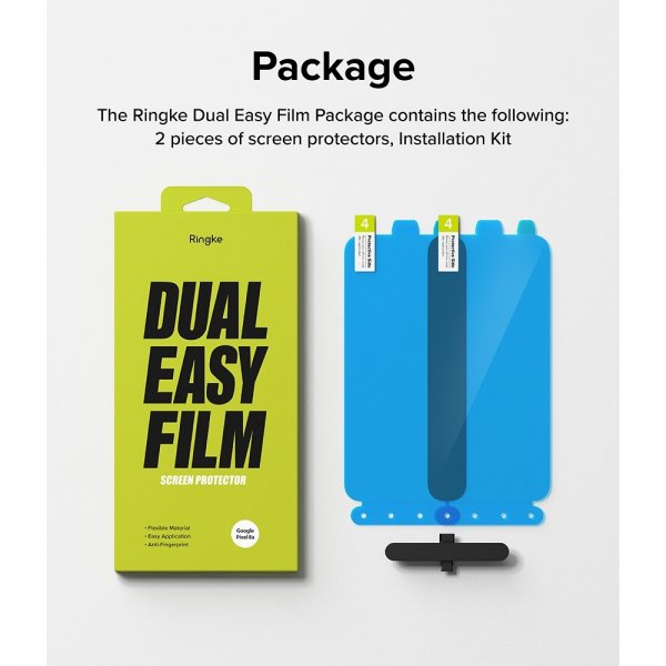 Ringke Google Pixel 8a Näytönsuoja Dual Easy Film 2-pakkaus
