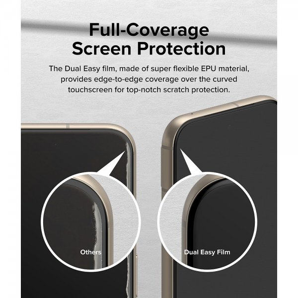 Ringke Google Pixel 8a Näytönsuoja Dual Easy Film 2-pakkaus