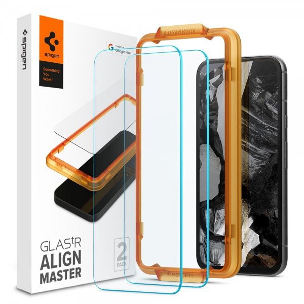 Spigen Google Pixel 8a Näytönsuoja GLAS.tR ALIGNmaster 2-pakkaus