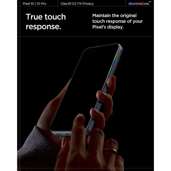 Spigen Google Pixel 9/9 Pro/Pixel 10/10 Pro Näytönsuoja GLAS.tR EZ Fit Privacy 2-pakkaus