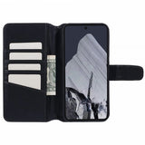 Nordic Covers Google Pixel 9/Pixel 9 Pro Essential Leather -suojakotelo, Raven Black