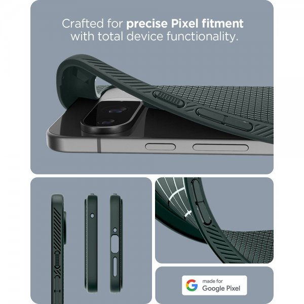 Spigen Google Pixel 9/Pixel 9 Pro Kuori Liquid Air Abyss Green