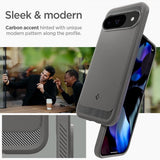 Spigen Google Pixel 9/Pixel 9 Pro Suojakuori Rugged Armor Marble Gray