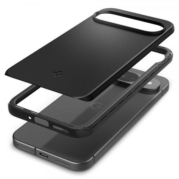 Spigen Google Pixel 9/Pixel 9 Pro -kuori Thin Fit, musta