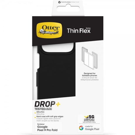 Otterbox Google Pixel 9 Pro Fold Thin Flex -suojakuori, musta