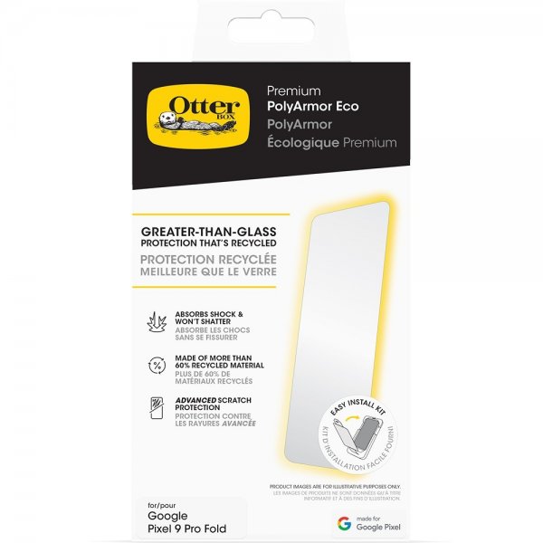 Otterbox Google Pixel 9 Pro Fold -näytönsuoja Premium PolyArmor Eco