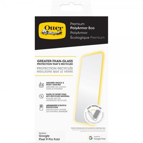Otterbox Google Pixel 9 Pro Fold -näytönsuoja Premium PolyArmor Eco