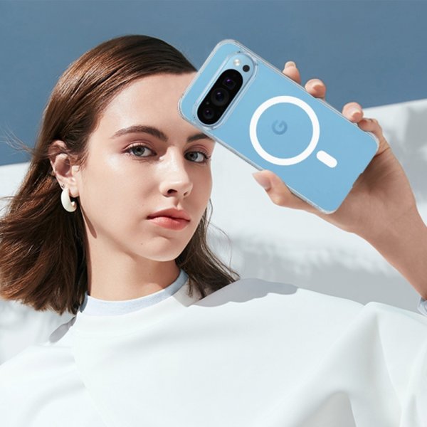 Google Pixel 9 Pro Kuori MagSafe Läpinäkyvä