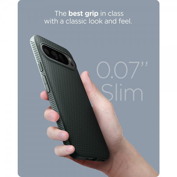 Spigen Google Pixel 9 Pro XL Kuori Liquid Air Abyss Green