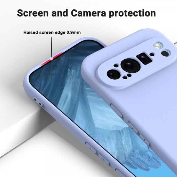 Google Pixel 9 Pro XL Kuori hihnalla Silikoni Violetti