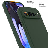 Google Pixel 9 Pro XL Kuori hihnalla Silikoni MagSafe Tummanvihreä
