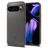 Spigen Google Pixel 9 Pro XL -suojakuori Rugged Armor Marble Gray