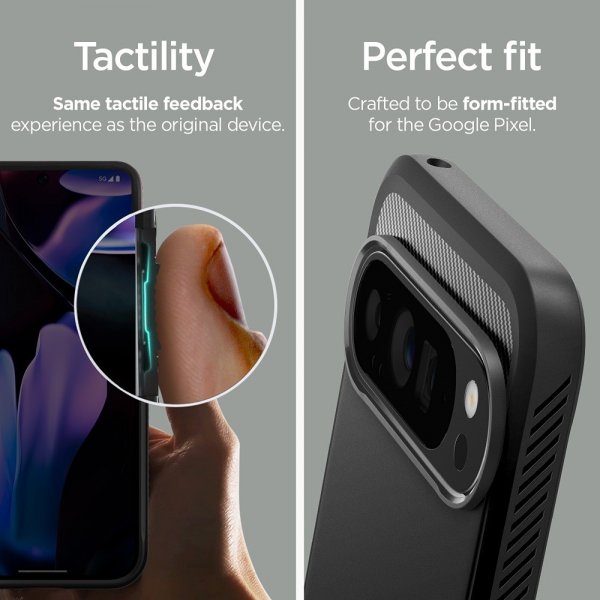 Spigen Google Pixel 9 Pro XL Kuori Rugged Armor Matte Black
