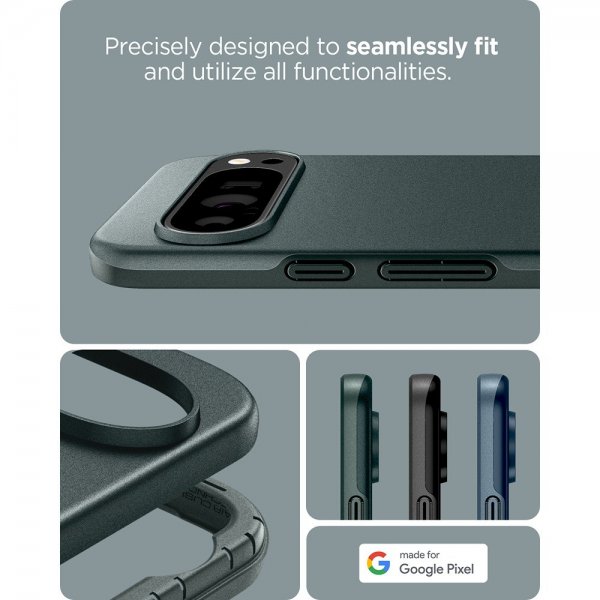 Spigen Google Pixel 9 Pro XL Suoja Thin Fit Abyss Green