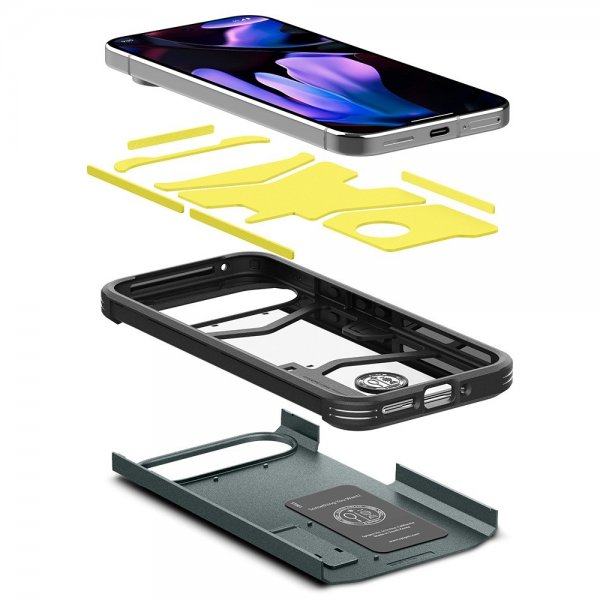 Spigen Google Pixel 9 Pro XL Kuori Tough Armor Abyss Green