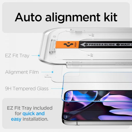 Spigen Google Pixel 9 Pro XL/Pixel 10 Pro XL Näytönsuoja GLAS.tR EZ Fit 2 kpl