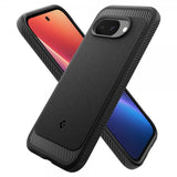 Spigen Google Pixel 9a suojakuori Rugged Armor MagFit Matte Black