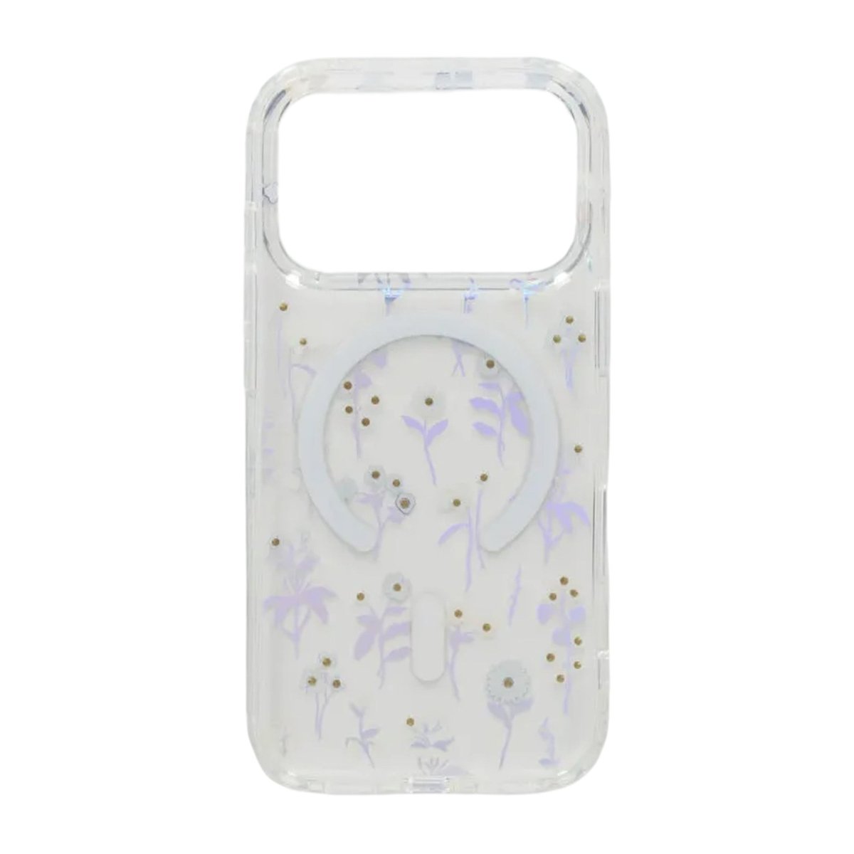 iPhone 17 Pro Kuori Kukkakuvio Strassit MagSafe Sininen