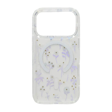 iPhone 17 Pro Kuori Kukkakuvio Strassit MagSafe Sininen