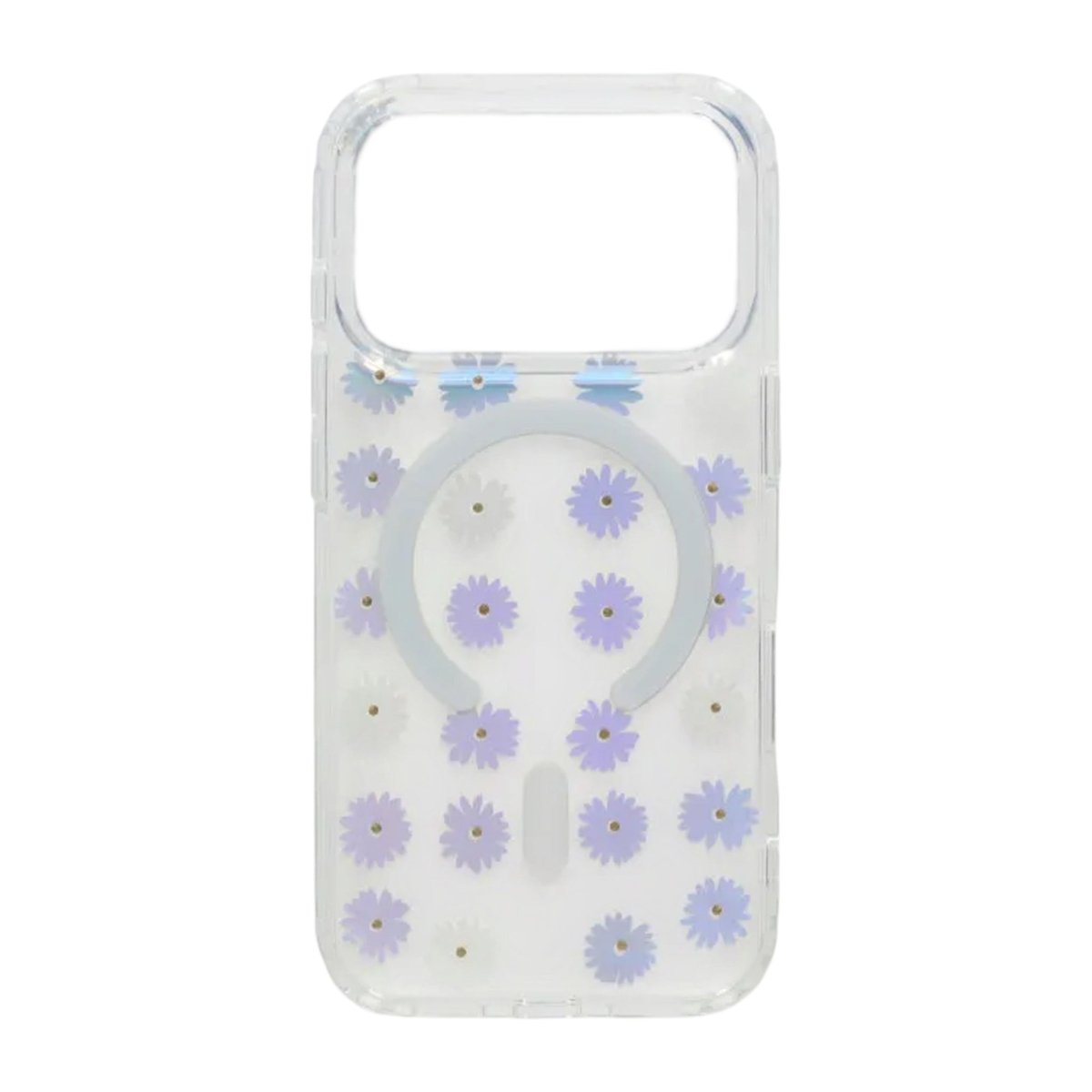 iPhone 17 Pro Max Kuori Kukkakuvio Strassit MagSafe Violetti