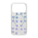 iPhone 17 Pro Max Kuori Kukkakuvio Strassit MagSafe Violetti