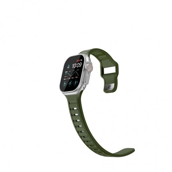 KeyBudz Apple Watch 44/45/46mm/Apple Watch Ultra -ranneke Journey Forest Green