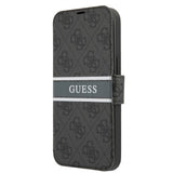 Guess iPhone 13 Pro Fodral Printed Stripe Grey