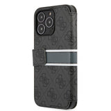 Guess iPhone 13 Pro Fodral Printed Stripe Grey