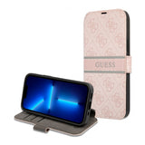 Guess iPhone 13 Pro Suojakuori Printed Stripe Rosa