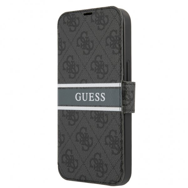 Guess iPhone 13 Pro Max Suojakuori Printed Stripe Harmaa