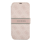 Guess iPhone 13 Pro Max Suojakuori Printed Stripe Pink