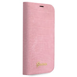Guess iPhone 14 Pro suojakuori Croco Pinkki