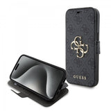 Guess iPhone 15 Plus Suojakuori 4G Logo Harmaa