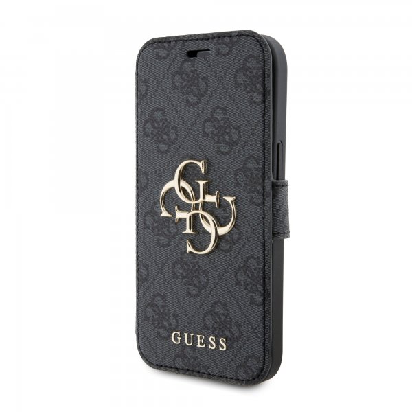 Guess iPhone 15 Suojakotelo 4G Logo Harmaa