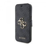 Guess iPhone 15 Suojakotelo 4G Logo Harmaa