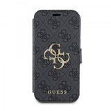 Guess iPhone 15 Plus Suojakuori 4G Logo Harmaa
