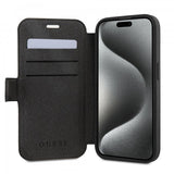 Guess iPhone 15 Suojakotelo 4G Logo Harmaa