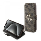 Guess iPhone 15 Pro Max Suojakuori 4G Logo Ruskea