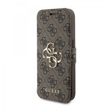 Guess iPhone 15 Pro Max Suojakuori 4G Logo Ruskea