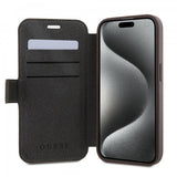 Guess iPhone 15 Pro Max Suojakuori 4G Logo Ruskea