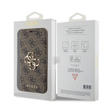 Guess iPhone 15 Pro Max Suojakuori 4G Logo Ruskea