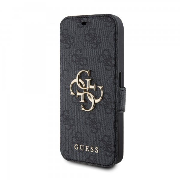 Guess iPhone 15 Pro Max Suojakuori 4G Logo Harmaa
