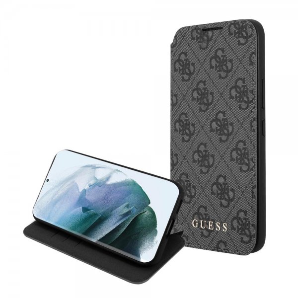 Guess Samsung Galaxy S22 Fodral 4G Logo Harmaa