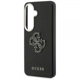 Guess Samsung Galaxy S26 Kuori 4G Logo Grained Musta