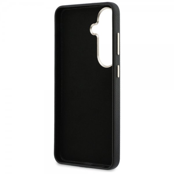 Guess Samsung Galaxy S26 Kuori 4G Logo Grained Musta