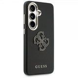 Guess Samsung Galaxy S26 Plus Kuori 4G Logo Grained Musta