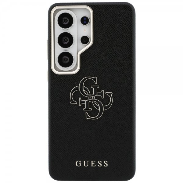 Guess Samsung Galaxy S26 Ultra Kuoret 4G Logo Grained Musta