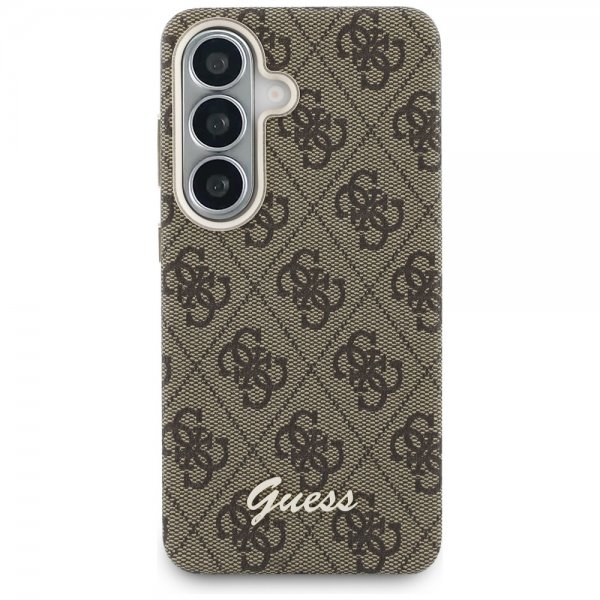 Guess Samsung Galaxy S26 Kuoret 4G Script MagSafe Ruskea