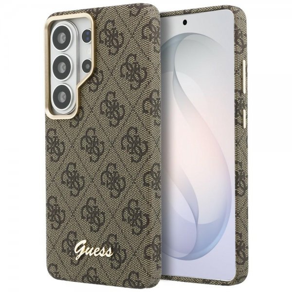 Guess Samsung Galaxy S26 Ultra Kuori 4G Script MagSafe Ruskea