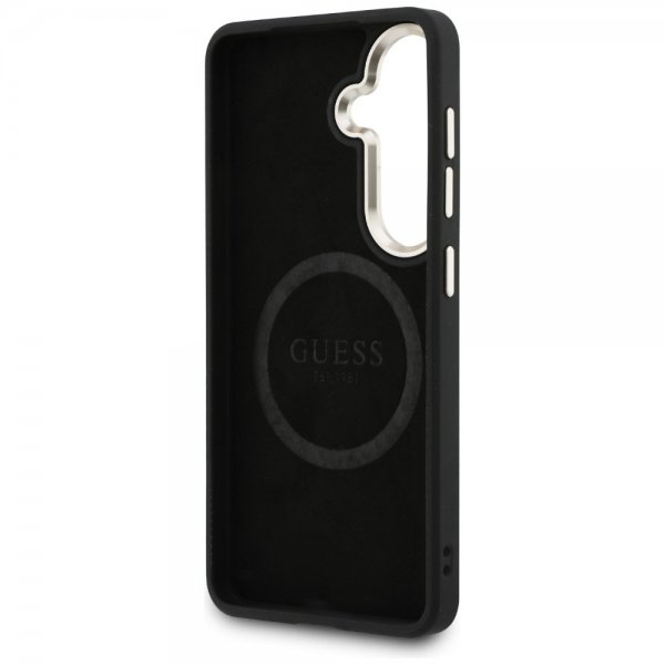 Guess Samsung Galaxy S26 Kuori Perforoitu Logo MagSafe Musta